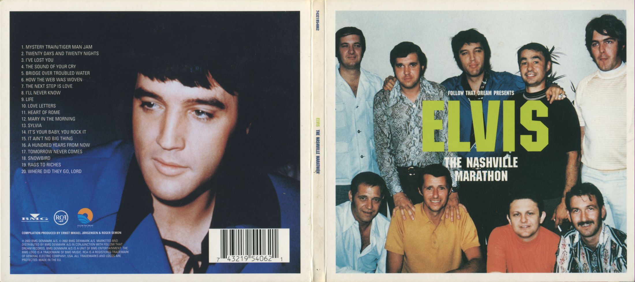 Elvis Presley  The Nashville Marathon : Front + Back